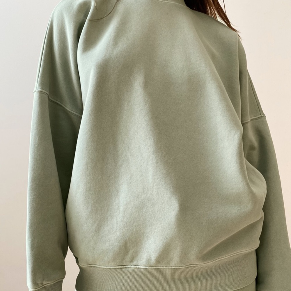 TNA Cozy Fleece Boyfriend Mock Sweatshirt